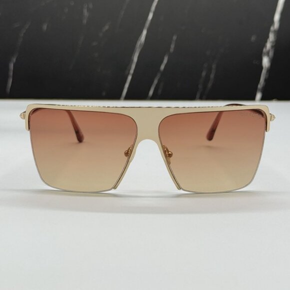 NEW TOM FORD SOFI TF840 28T SUNGLASSES WOMEN ROSE GOLD SQUARE EYEWEAR FT0840/S - Picture 4 of 12